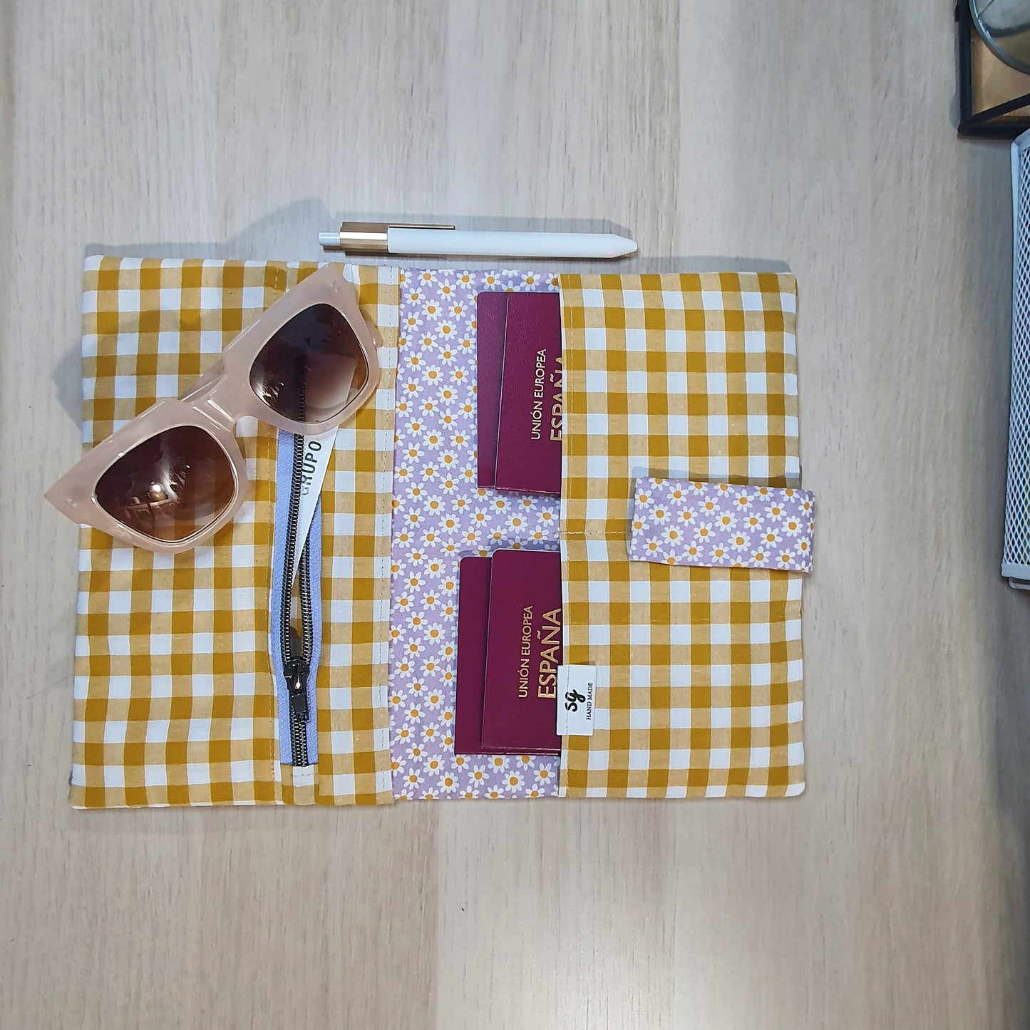 Porta documentos de viaje Margaritas