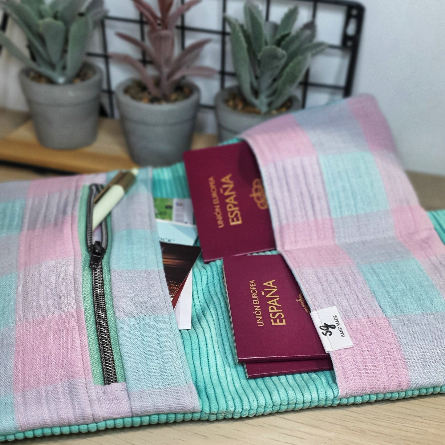 Porta documentos de viaje Pana